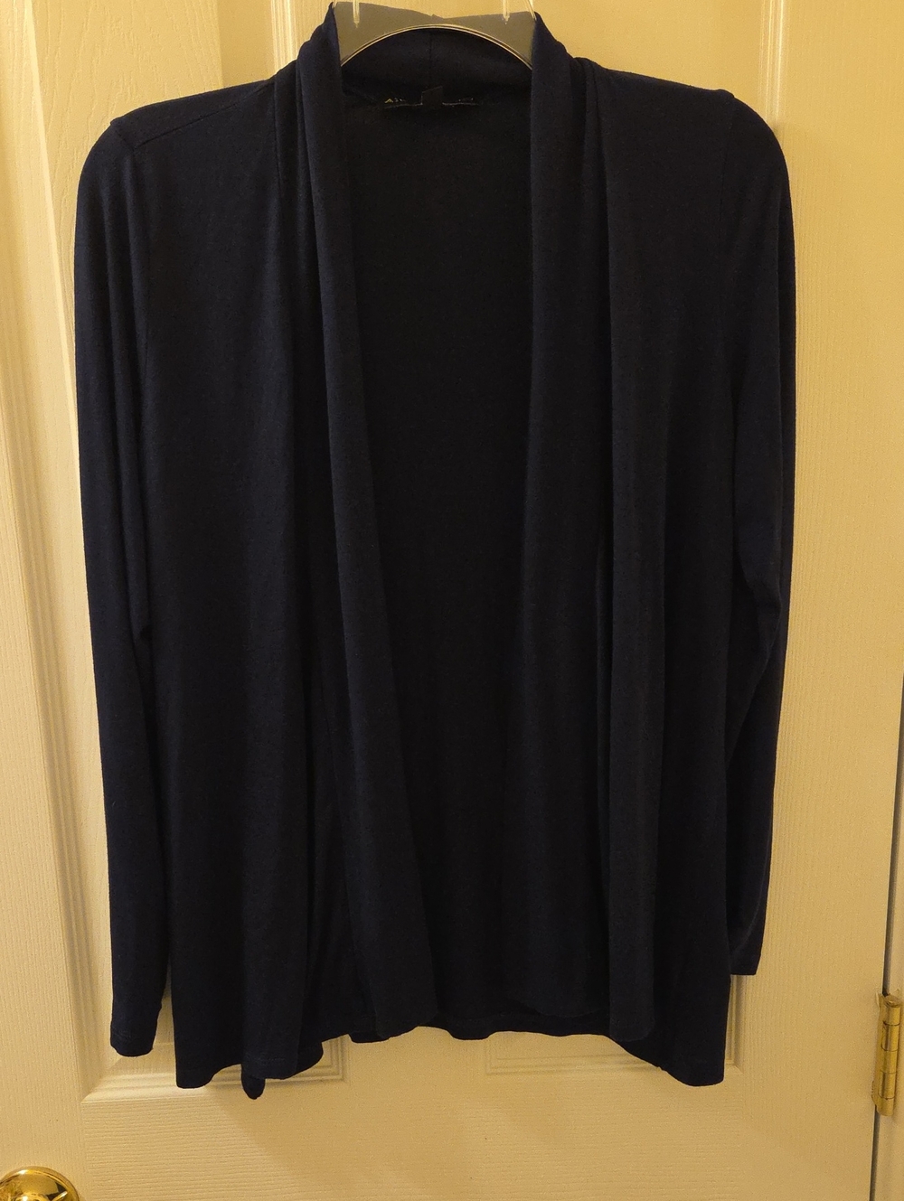 Always Indigo Women's Navy Open Front Cardigan Size Medium